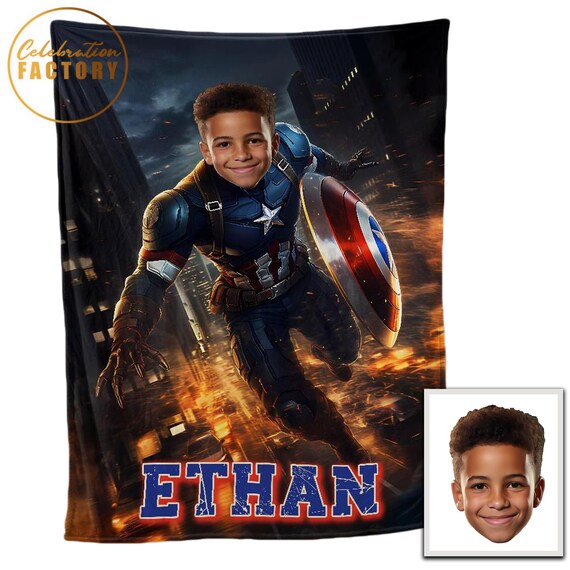 Kids Superhero Blanket Add Any Superhero Personalized Kids Blanket Custom Blanket for Boys and Girls Superhero Blanket Custom Blanket Etsy