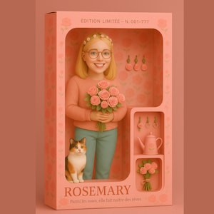 Aangepaste actiefiguur cadeau gepersonaliseerde minifiguur verzameldoos voor kinderen mannen vrouwen AI Cartoon speelgoedverzamelaars Uniek cadeau-idee