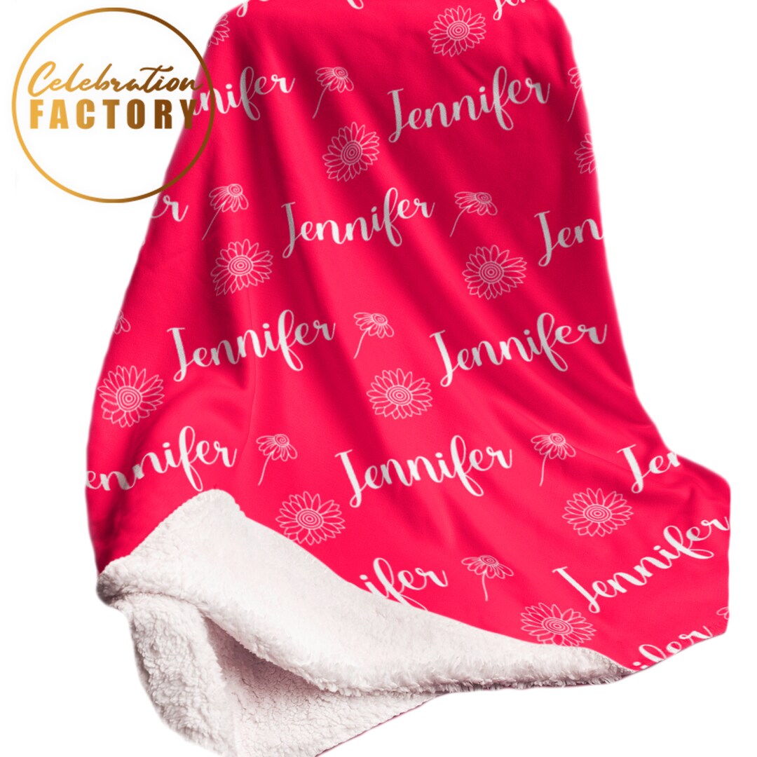 All Colors Personalized Name Custom Blanket for Baby/kids/youth/adult