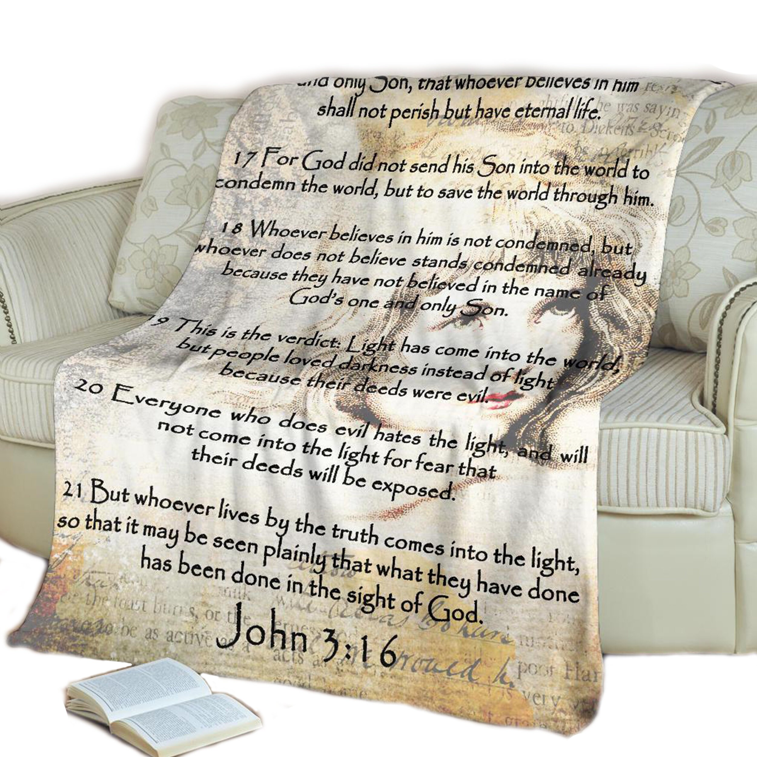 John 316 Blanketbible Verse Blanket Bible Verse Bible Etsy