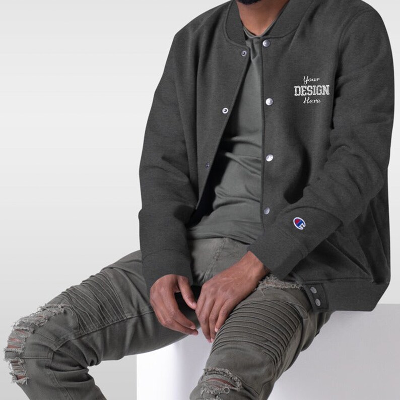 Custom Embroidered Bomber Jacket Adult Unisex Bomber Etsy