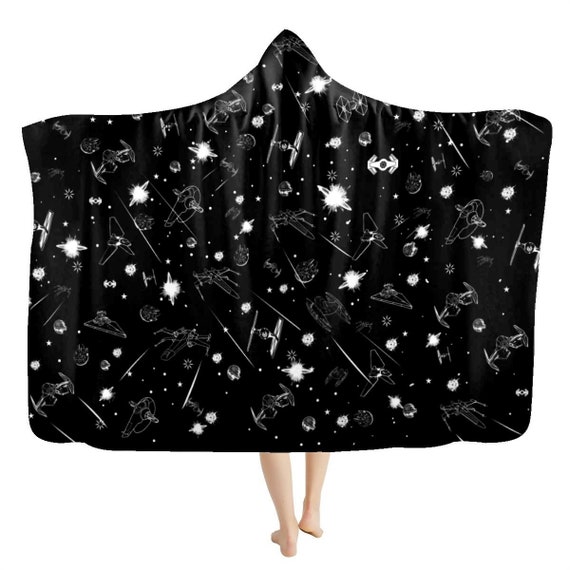 Star Blanket Wars Hooded Blanket Star Sheets Blanket Wars Battle Star Gift Space Sheets Wars Space Wars Etsy