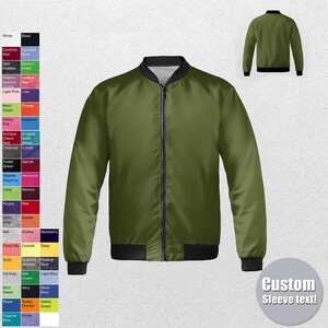 Custom Bomber jacket - Men, Women, Kids,Bomber jacket,Bomber,Jacket,Vintage Jacket,Vintage,Coat,Customized jacket,Wedding,Bride jacket,Team, image 10