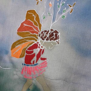 Fairy Silk scarf, hair scarf, ponytail Accessory, Pastel silk scarf, unique Birthday gift girl, gift wrap free