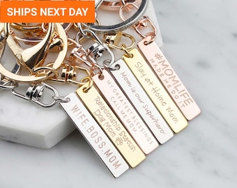 Keychain for Mom, Custom Keychain, Gifts for Women, Girlfriend Keychain, Gift for Friends, Gift for Wife, Gift for Grandmas, EFKC-15