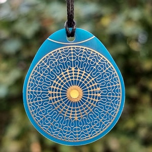 Cymatic pendant 429.62 Hz quantum resonance of the water molecule