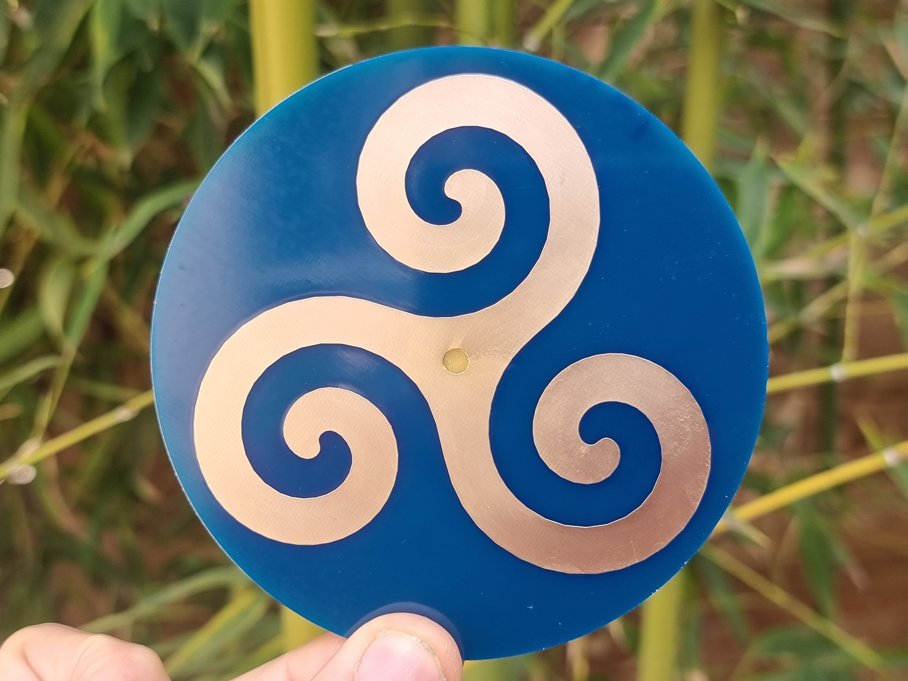 Disque Triskel Nombre d'or et Triskell Celte - Onde de Forme Dynamisante ou Calmante