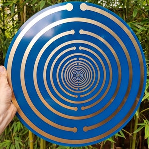 40 cm Lakhovsky H9+ Doppelseitige Scheibe. MWO, vergoldeter Skalarwellensender - EMF-Schutz