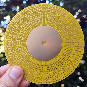 Cymatic Disc 888 Hz Abundance, Angel Numbers, gold / copper, beeswax - radionics,
