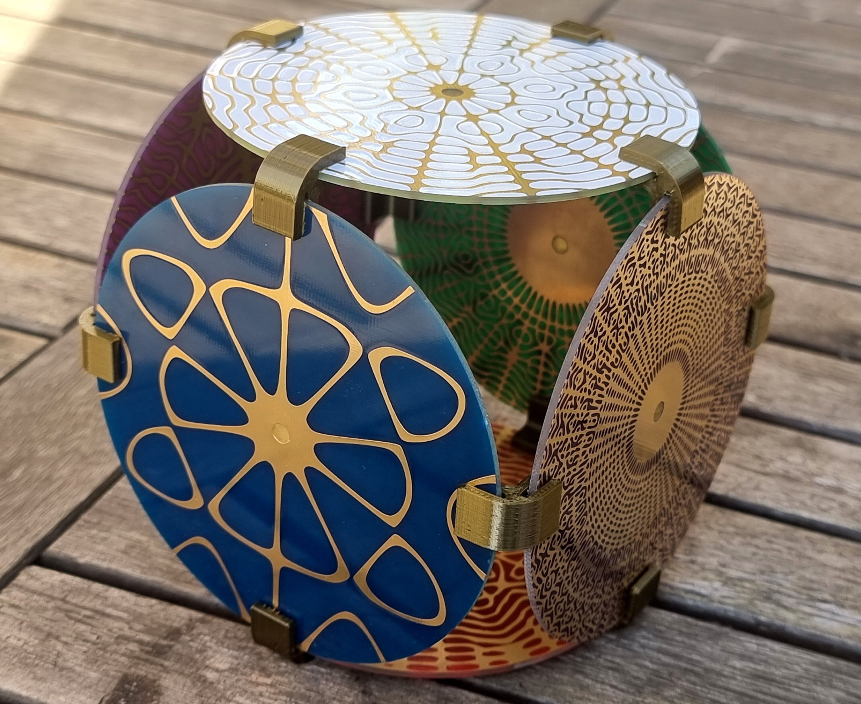 12 Connecteurs Pour Cube 10 cm, L'assemblage de 6 Disques cm