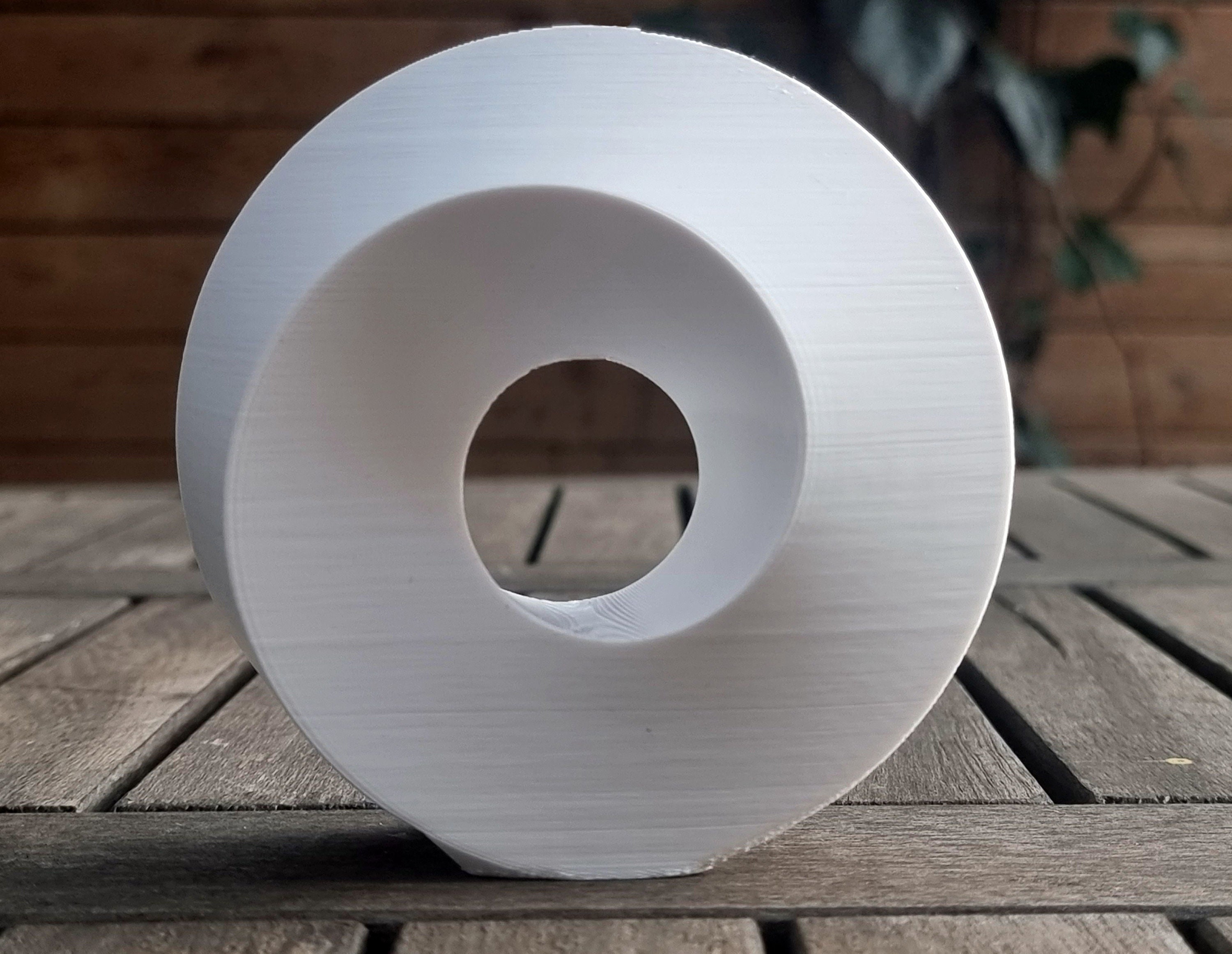 Monoèdre 10 cm, Solide Vortex 3D Spirale à Nombre d'or avec Cire Abeille