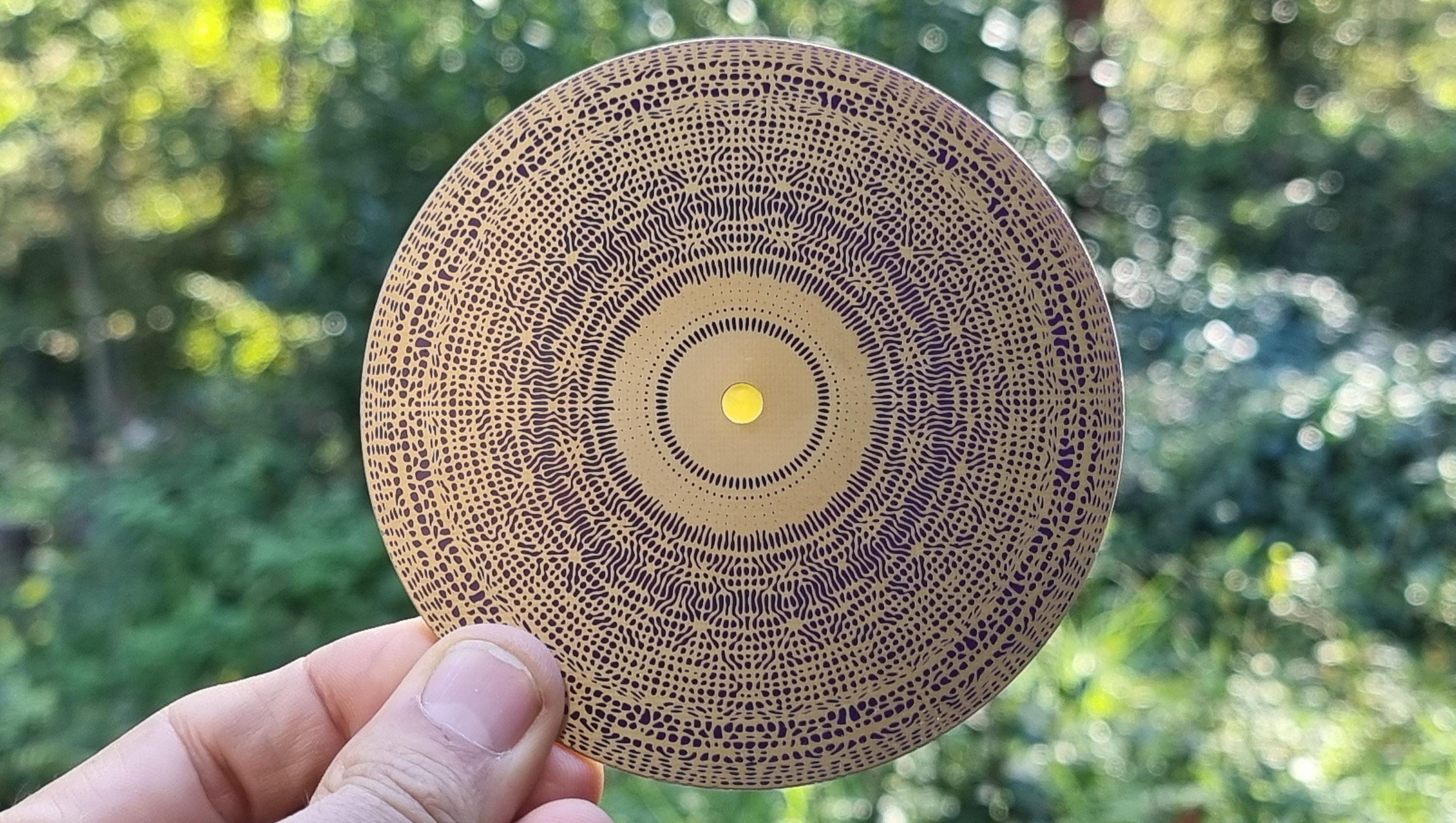 777 Hz Purple Cymatic Disc, Spiritual Alignment, Angel Numbers