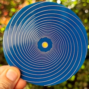 10 Spirals V5.0 2-Sided Energy Disc, Gold Plated Lakhovsky Antenna for Enhancing Vital Field