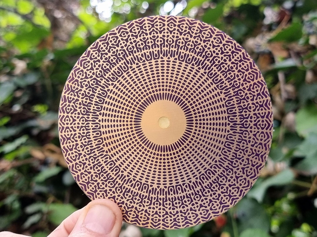 Cymatic Disc 528 Hz V2.0 - 2-sided Om, Gold / Copper