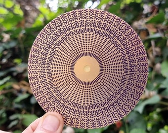 Cymatic Disc 528 Hz V2.0 - 2-sided Om, Gold / Copper