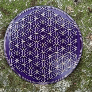 Metatron's Cube Disc and 2-sided flower of life V2.0, gold/copper passive transmitter of scalar waves, protection and energization image 6