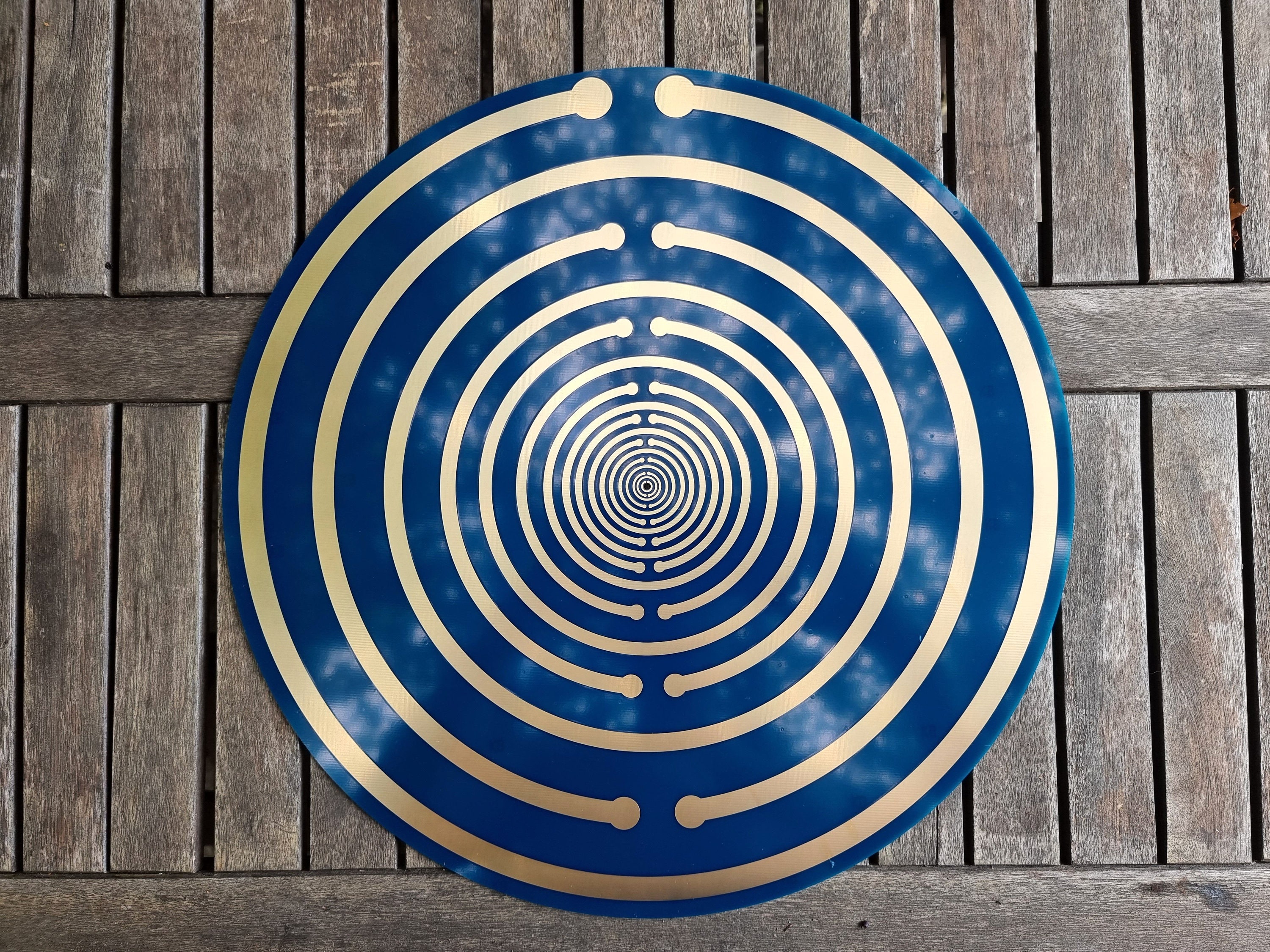 40 Cm Lakhovsky H9+ Double-sided Disc. MWO, Gold-plated