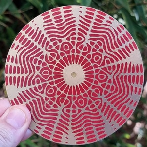Cymatic Disc 741 Hz self-expression / cleansing - 2 sides, gold / copper, beeswax - new perceptions
