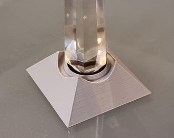 Small Pyramid, Vogel Crystal Holder V2 - Plastic (Crystal NOT included)