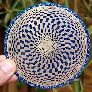Dwustronny dysk wirowy 3D Torus, złoto/miedź, wosk pszczeli, antena Tesli - pasywny nadajnik fal skalarnych, wzrost pola życiowego
