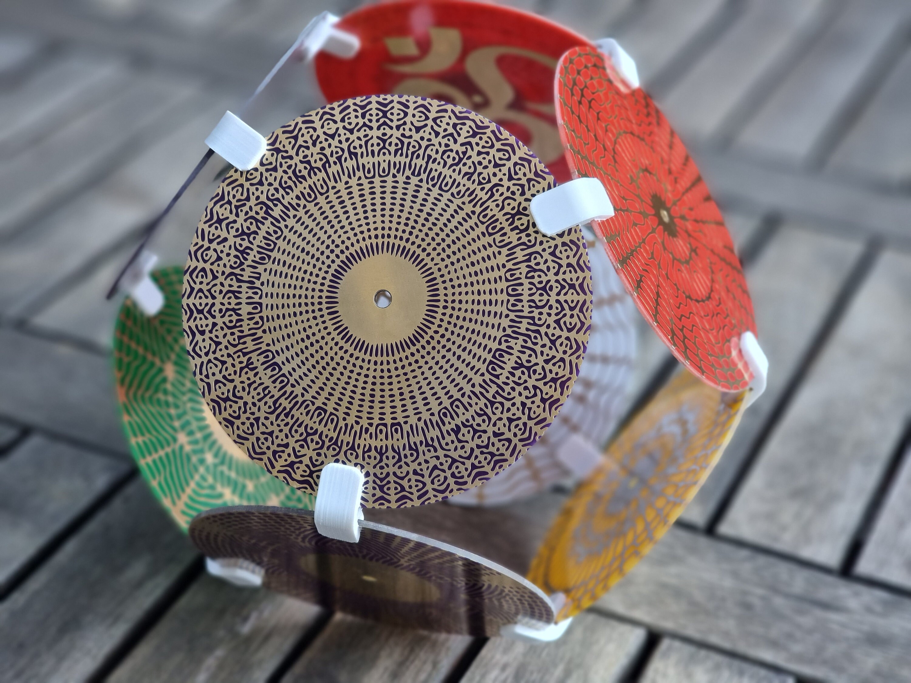 13 Connecteurs Pour Octaèdre, L'assemblage de 8 Disques 10 cm