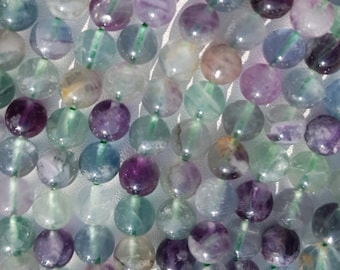 Rainbow Fluorite Beads 6mm - 8 and 10mm Strands of 16 to 60 Natural Stones