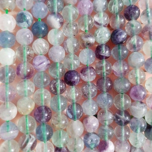 fluorite arc en ciel perles 6mm 8 et 10mm fils de 16 à 60 pierres naturelles image 3