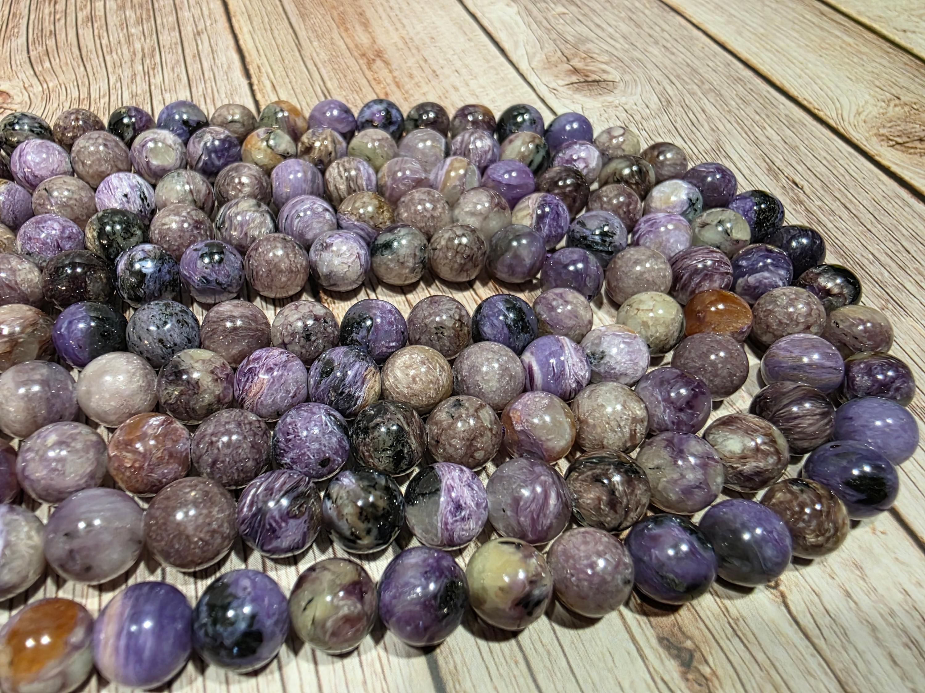 チャロアイト 22～40 個 天然 8mm 真珠 - Etsy 日本