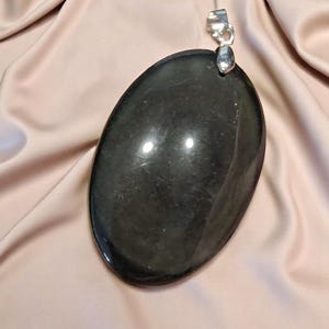 celestial eye obsidian natural stone pendant