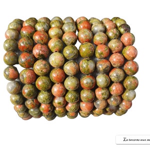 bracelet unakite pearls 8mm