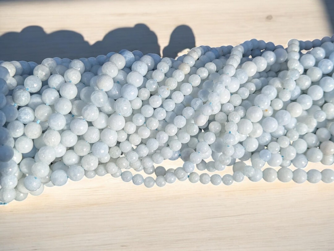Stone Threading Thread Celestine 6mm & 8mm Threads of 22 to 60 Natural Stones - Etsy