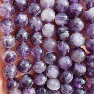 amethyst chevron beads 6 & 8mm threads of 22 to 60 natural stones image 4