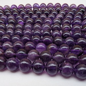 améthyste perles 6 8 et 10mm fils de 16 à 60 pierres naturelles image 3
