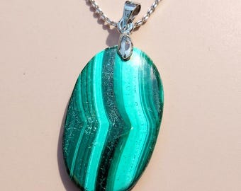 Malachite pendant 7.5g - natural stone - top quality - Congo
