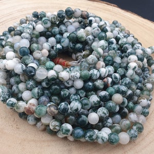 agate arbre perles 6 8 et 10mm fils de 16 à 60 pierres naturelles image 3
