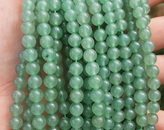 Green Aventurine 16 to 60 natural beads 6 - 8 and 10mm