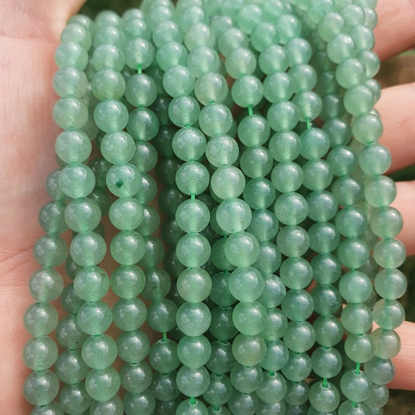 aventurine verte 16 à 60 perles naturelles 6 - 8 et 10mm