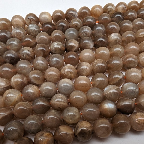 pierre de lune grise perles 8mm fils de 22 à 44 pierres naturelles