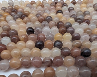 マルチカラー珪岩ビーズ 6 & 8mm スレッド 22 ～ 60 個の天然石 - Etsy