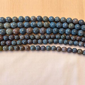40 Perles Facettes De Bohème - 8 Mm Marbre Sapphire - Preciosa - Fabriqué En France