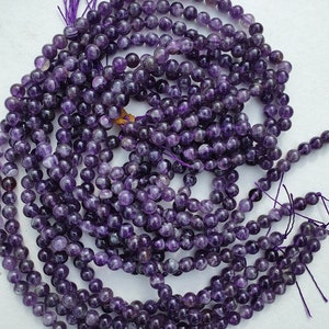 amethyst chevron beads 6 & 8mm threads of 22 to 60 natural stones image 2