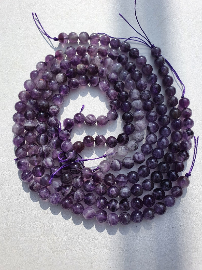 amethyst chevron beads 6 & 8mm threads of 22 to 60 natural stones image 5