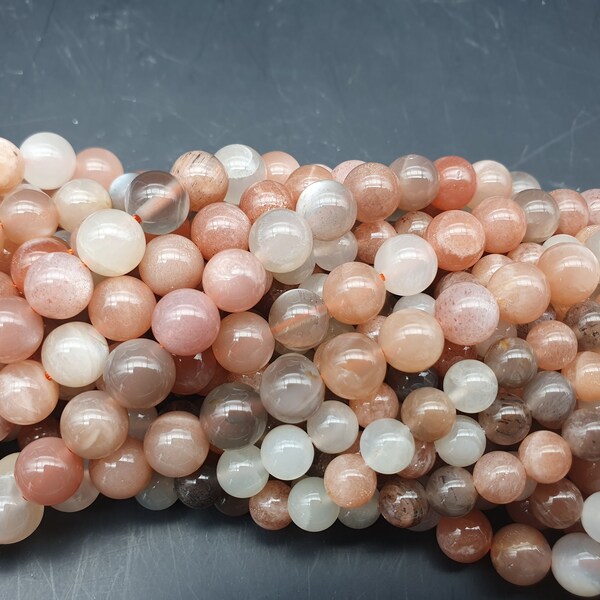 pierre de lune multicolore perles 6mm & 8mm fils de 22 à 60 pierres naturelles