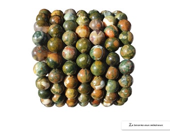 bracelet rhyolite perles 8mm