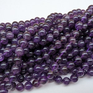 amethyst beads 6 8 and 10mm threads of 16 to 60 natural stones image 4