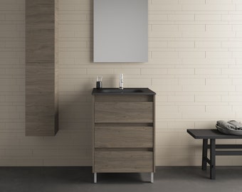 Sansa 24" 3 Drawers- Modern freestanding bathroom vanity