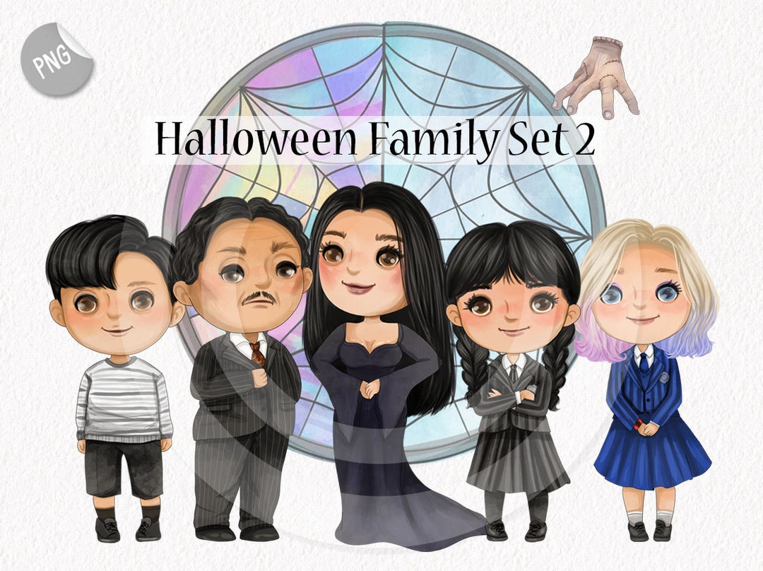 Halloween Family Set 2 Inspiration Clipart Instand Download - Etsy