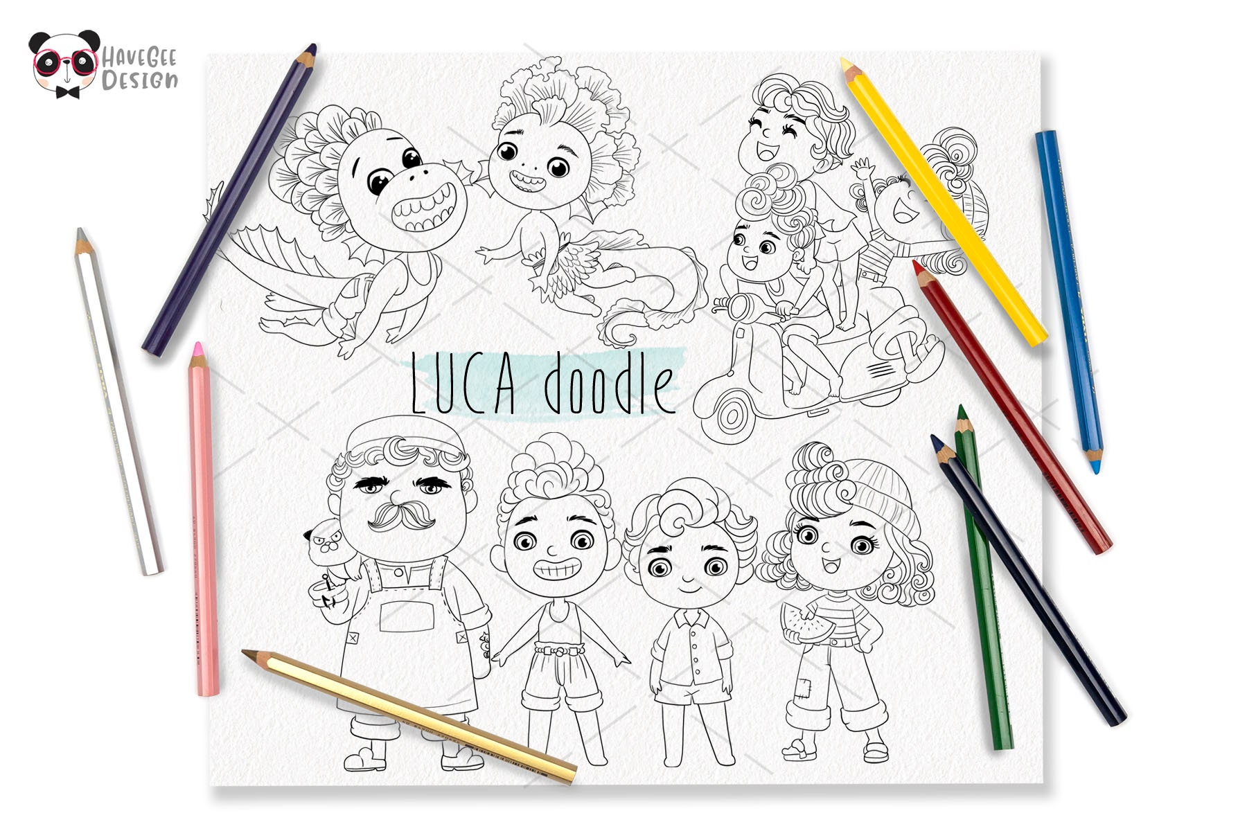 Luca Coloring Pages Printable for Free Download