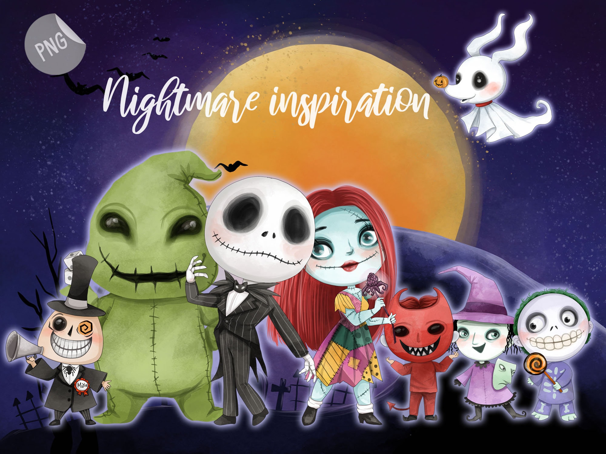 Nightmare Before Christmas Characters Clipart