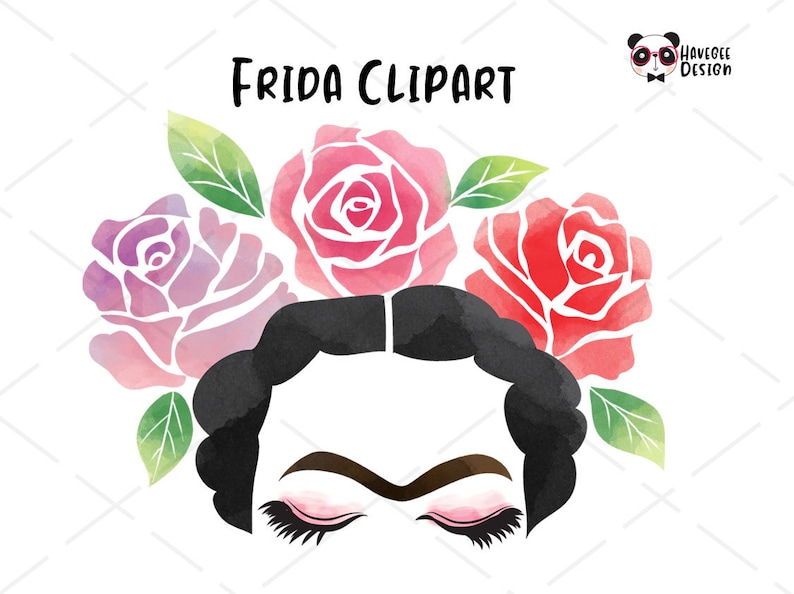 Frida clipart instant download PNG file 300 dpi